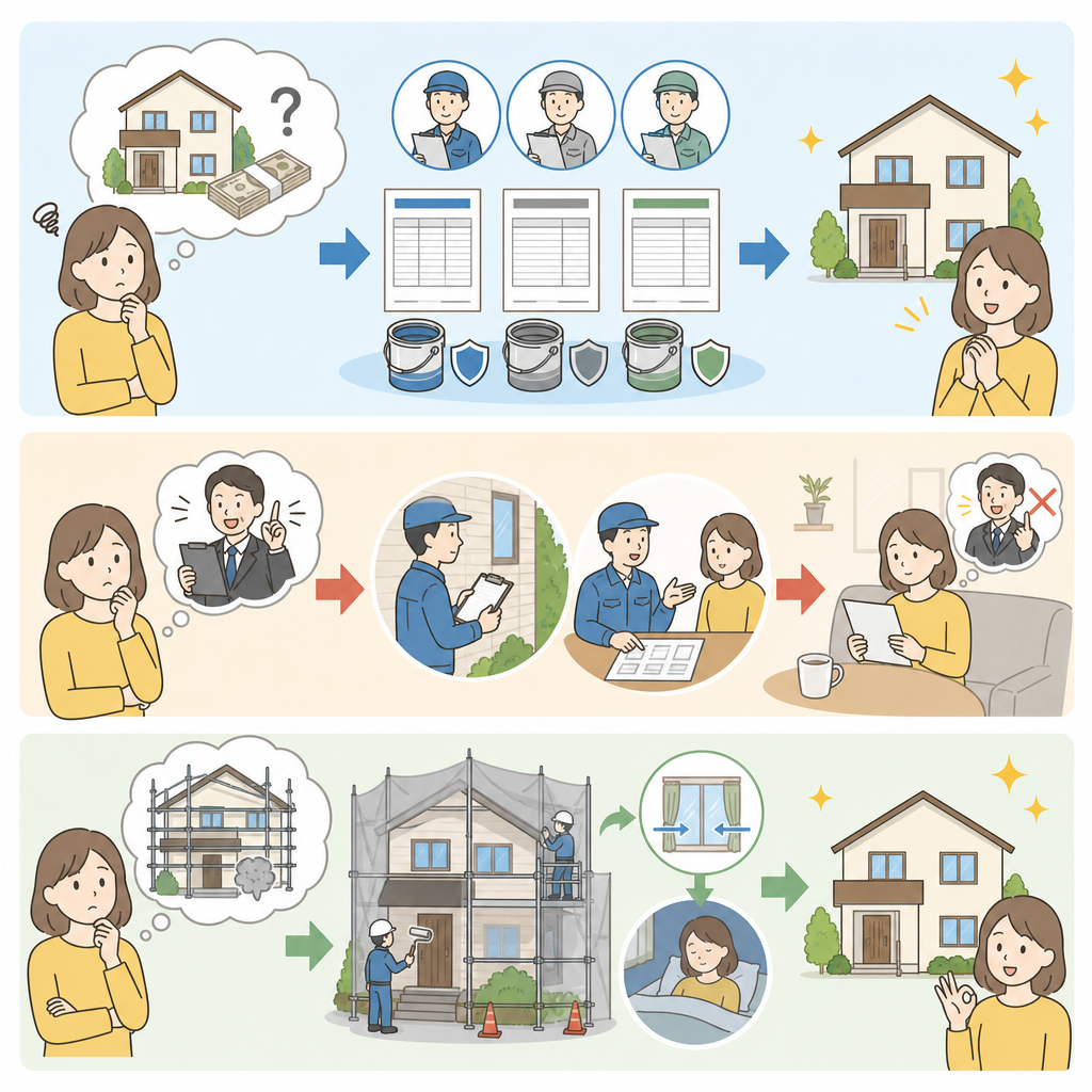 初めての方がよく感じる「3つの不安」と、その答え