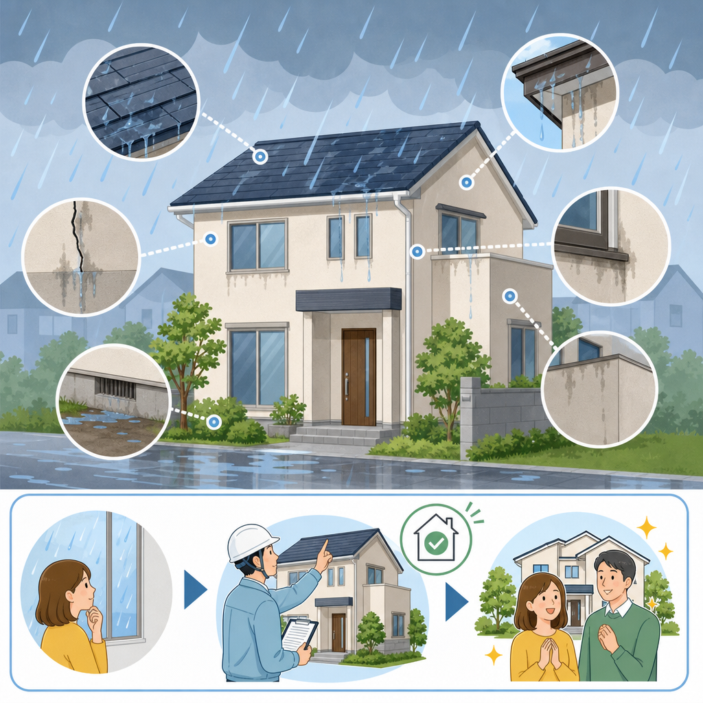 雨の日こそ、住まいのSOSが見えてくる