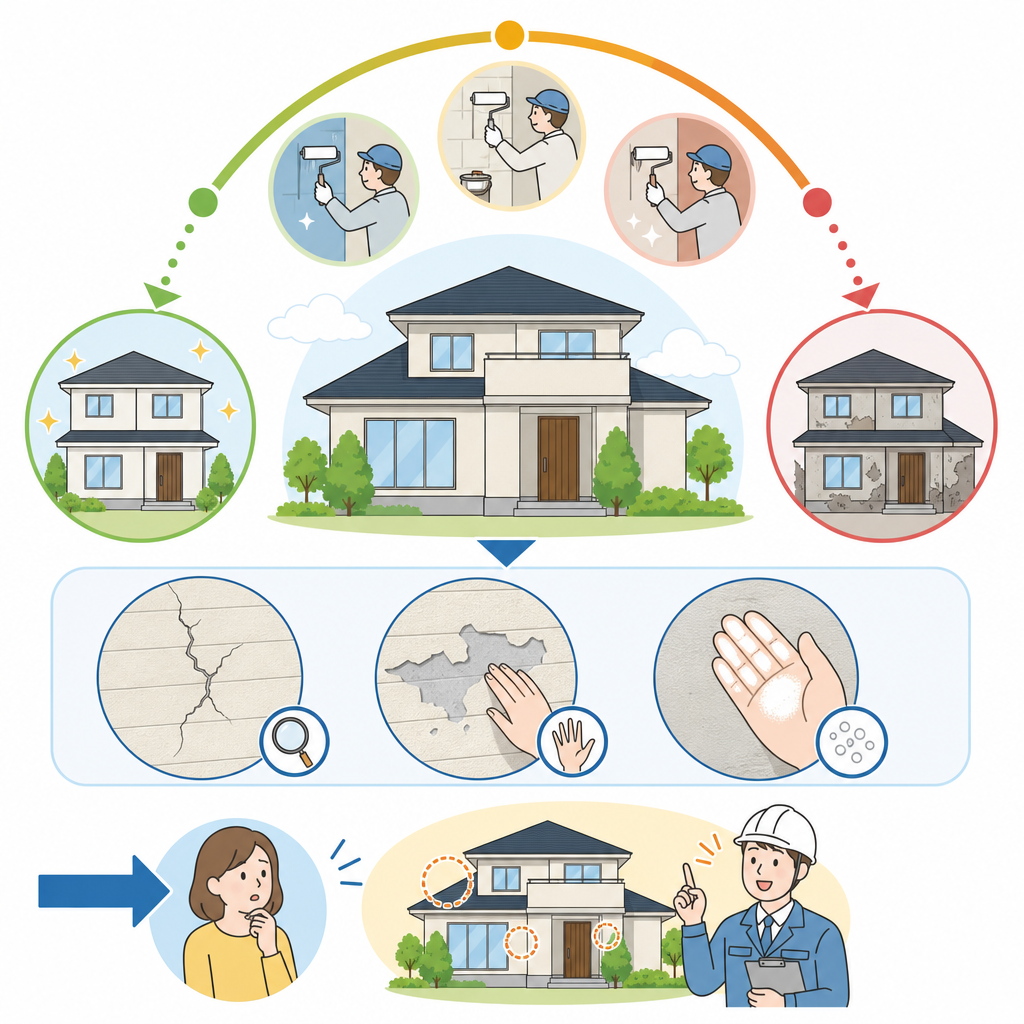 塗装の効果はいつまで続くの？塗り替えの目安を知っておこう