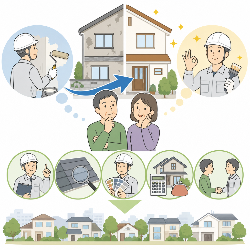 2回目の塗り替えだからこそ、信頼できる業者選びが大切
