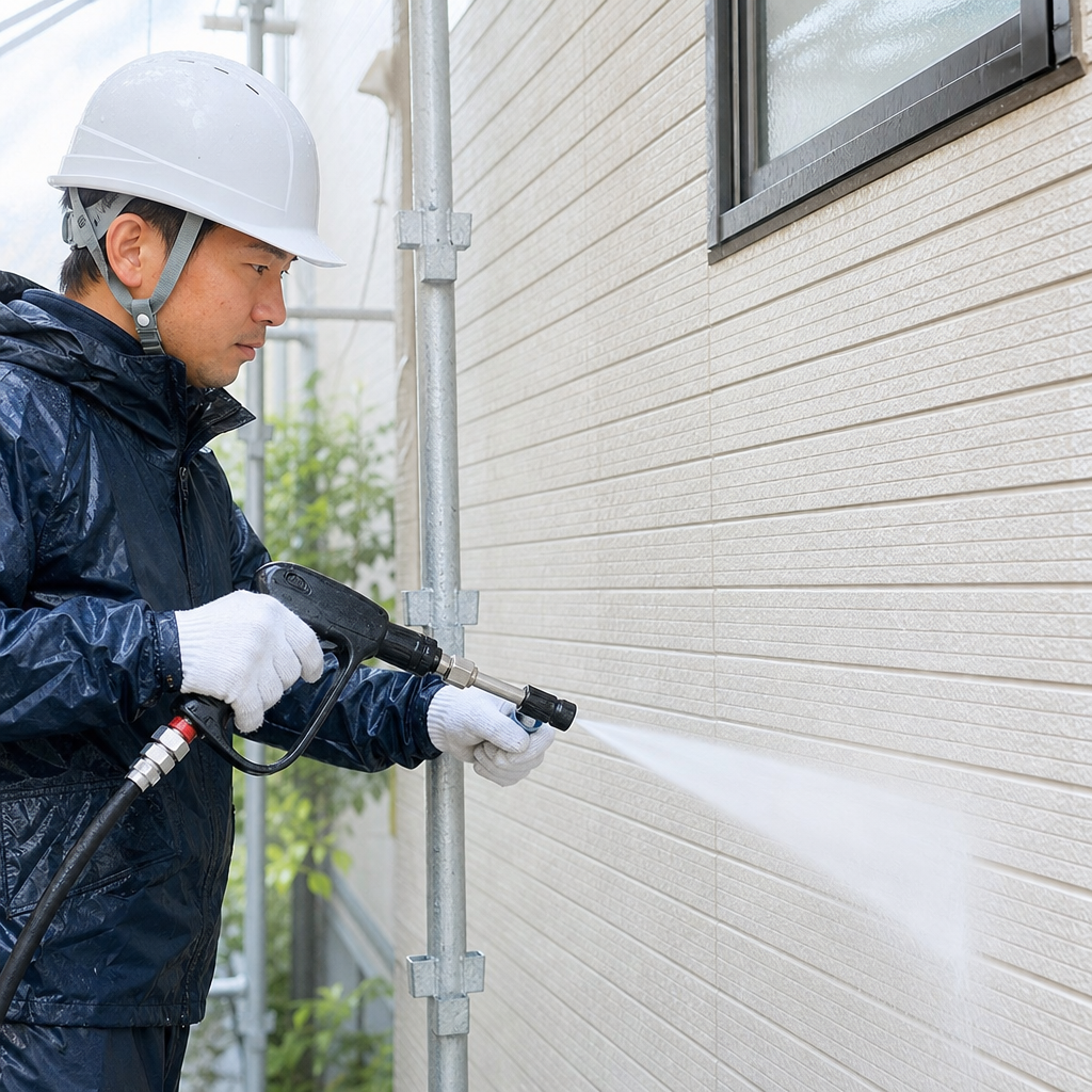 「水で洗うだけ」ではない！高圧洗浄が塗装の仕上がりを左右する
